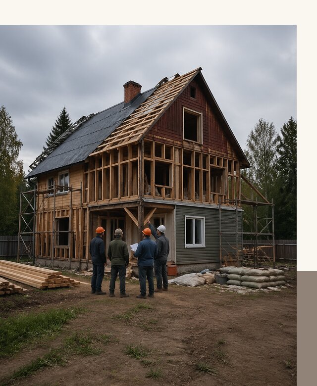 Реконструкция дачного дома в Нижневартовске под ключ с проектом