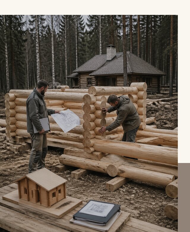 Проектирование и строительство домов из бревна в Нижневартовске