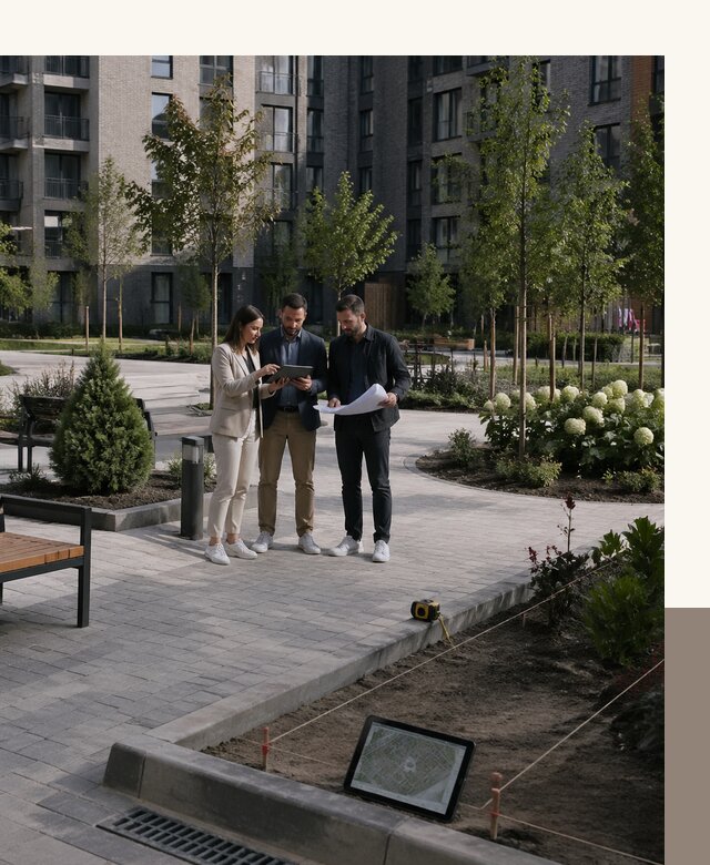 Проект благоустройства двора для жилых территорий в Нижневартовске
